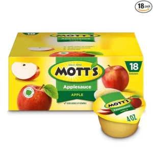 Mott's Applesauce, 4 Oz Cups, 18 Count, No Artificial Flavors